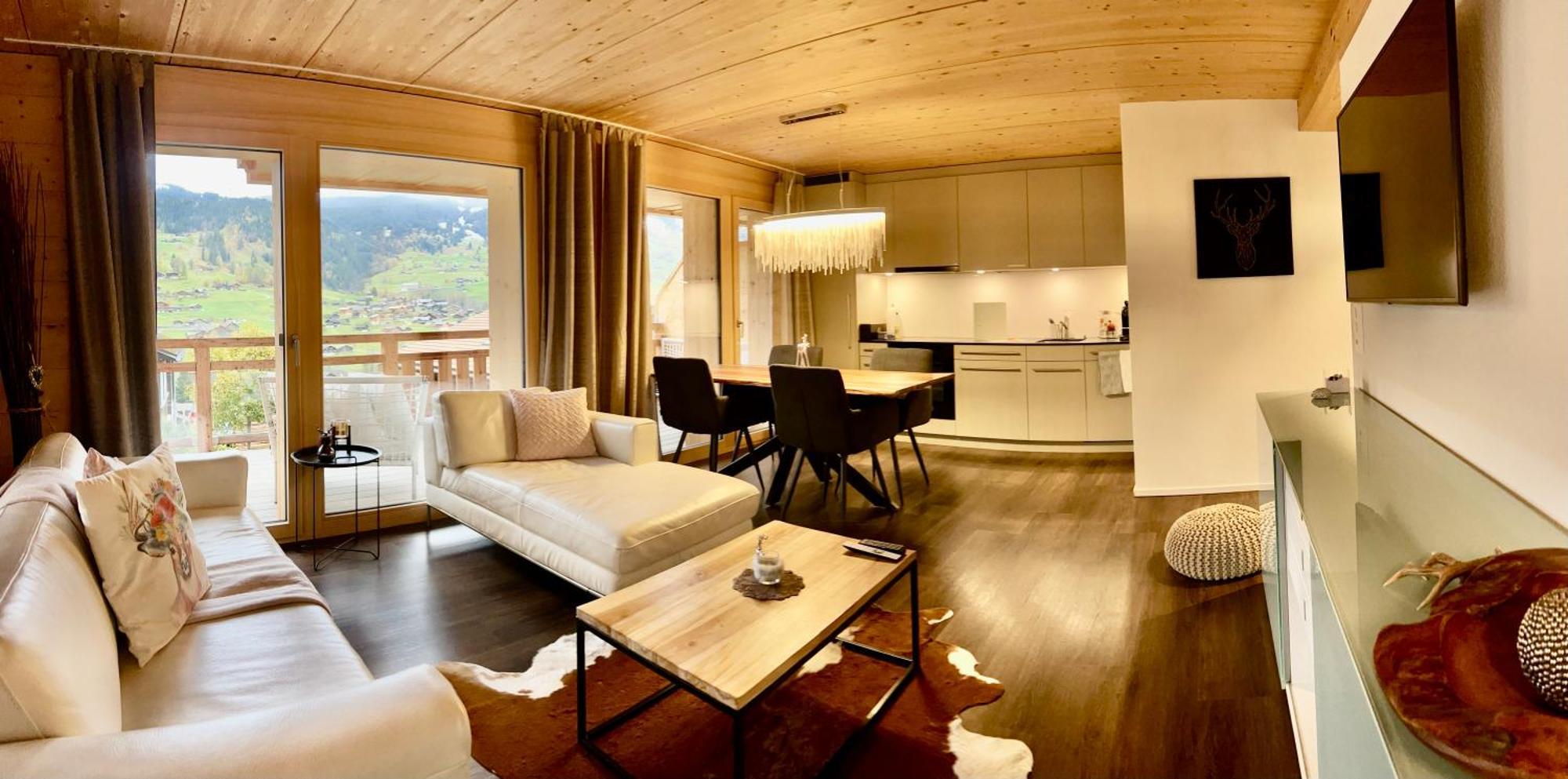Chalet Carve - Apartments Eiger, Moench And Jungfrau 그린델발트 외부 사진